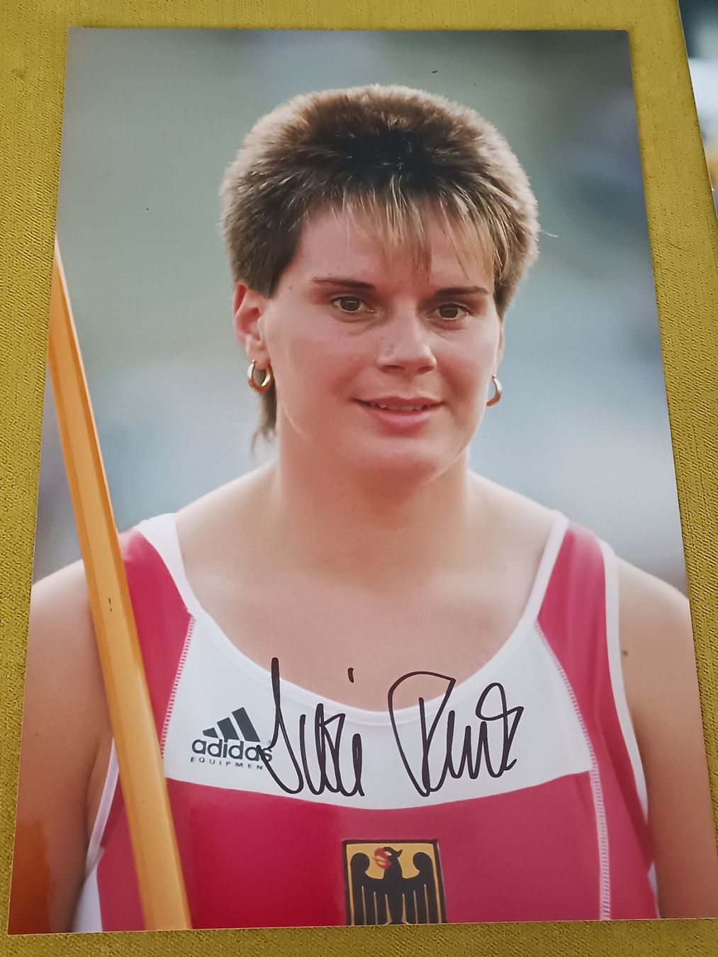 Autografi: Silke Renk - 20x30 cm - Leichtathlet – Usato da Menziken venduto da Artographs