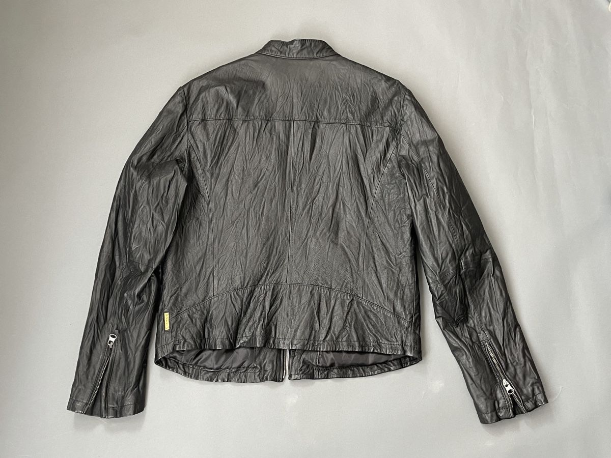 Armani Vestes: Armani Jeans Biker Leather Jacket – D'occasion à Zürich par drooppee 7