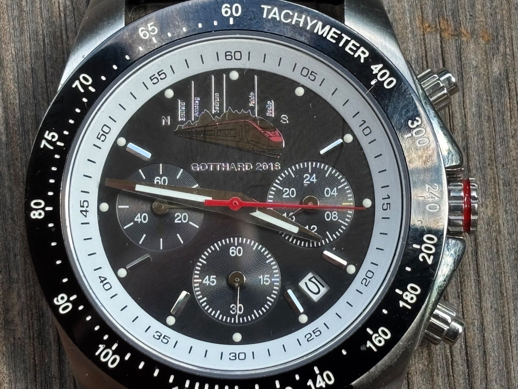 Uhren: neuwertiger Chronograph GOTTHARD 2016 – Gebraucht aus Lüchingen von Eeizo 7