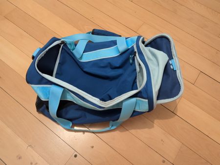 Blue Nike gym bag