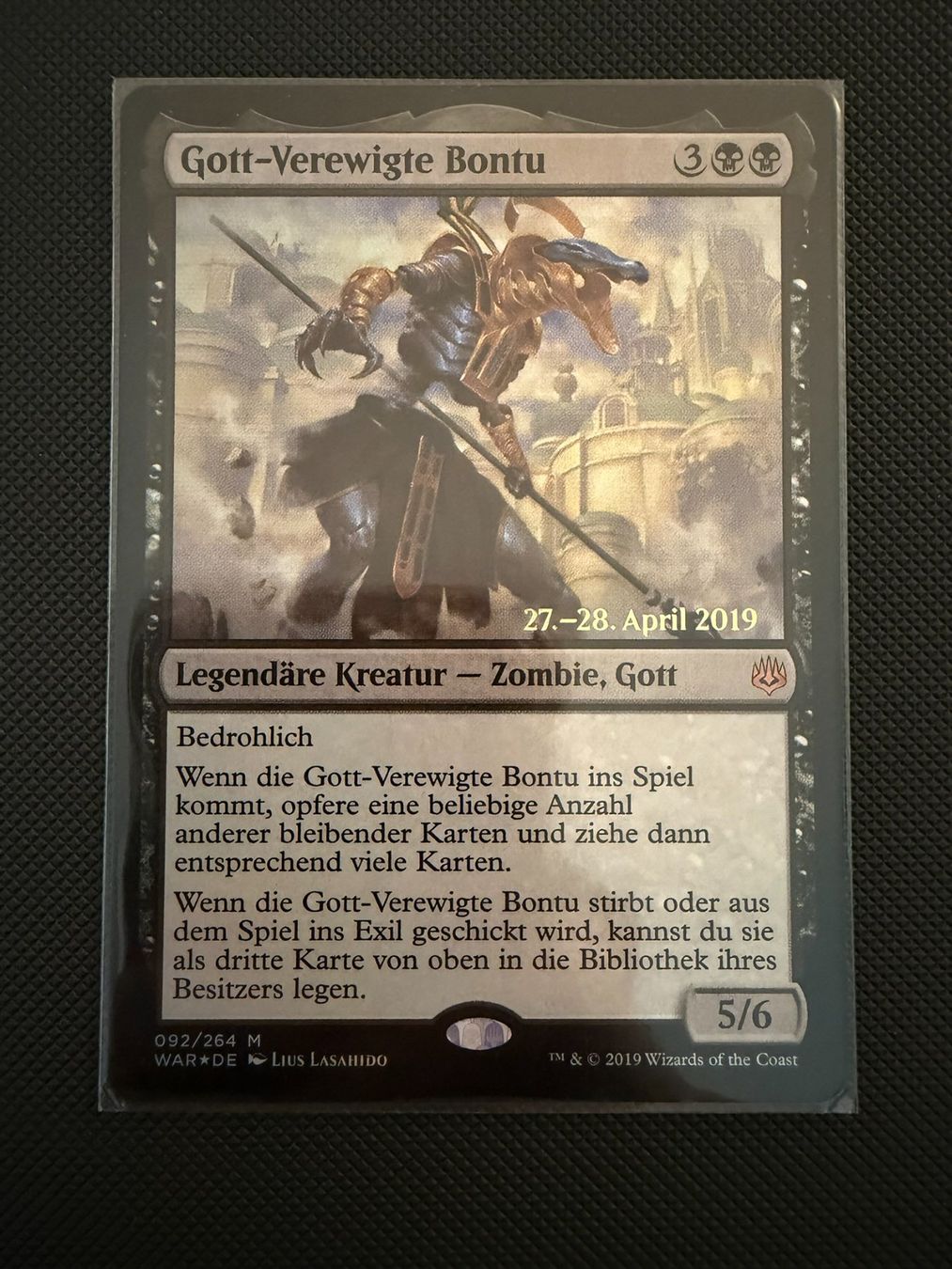 Magic The Gathering Sammelbilder & Trading cards: Gott-Verewigte Bontu Foil – Gebraucht aus Ulisbach von joelsj