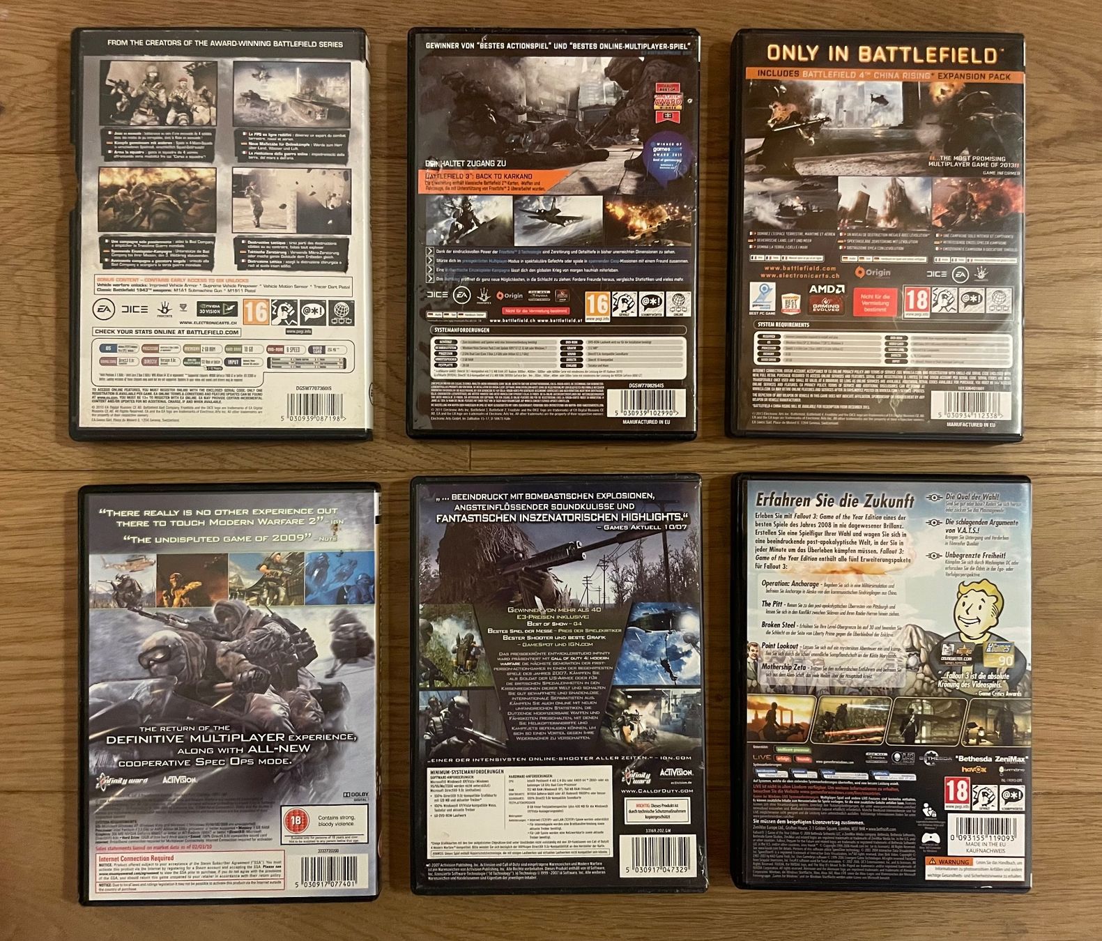 Giochi: PC Spiele Bundle Battlefield COD MW Fallout 3 GOTY – Usato da Bubikon venduto da SwissSecondLife 1