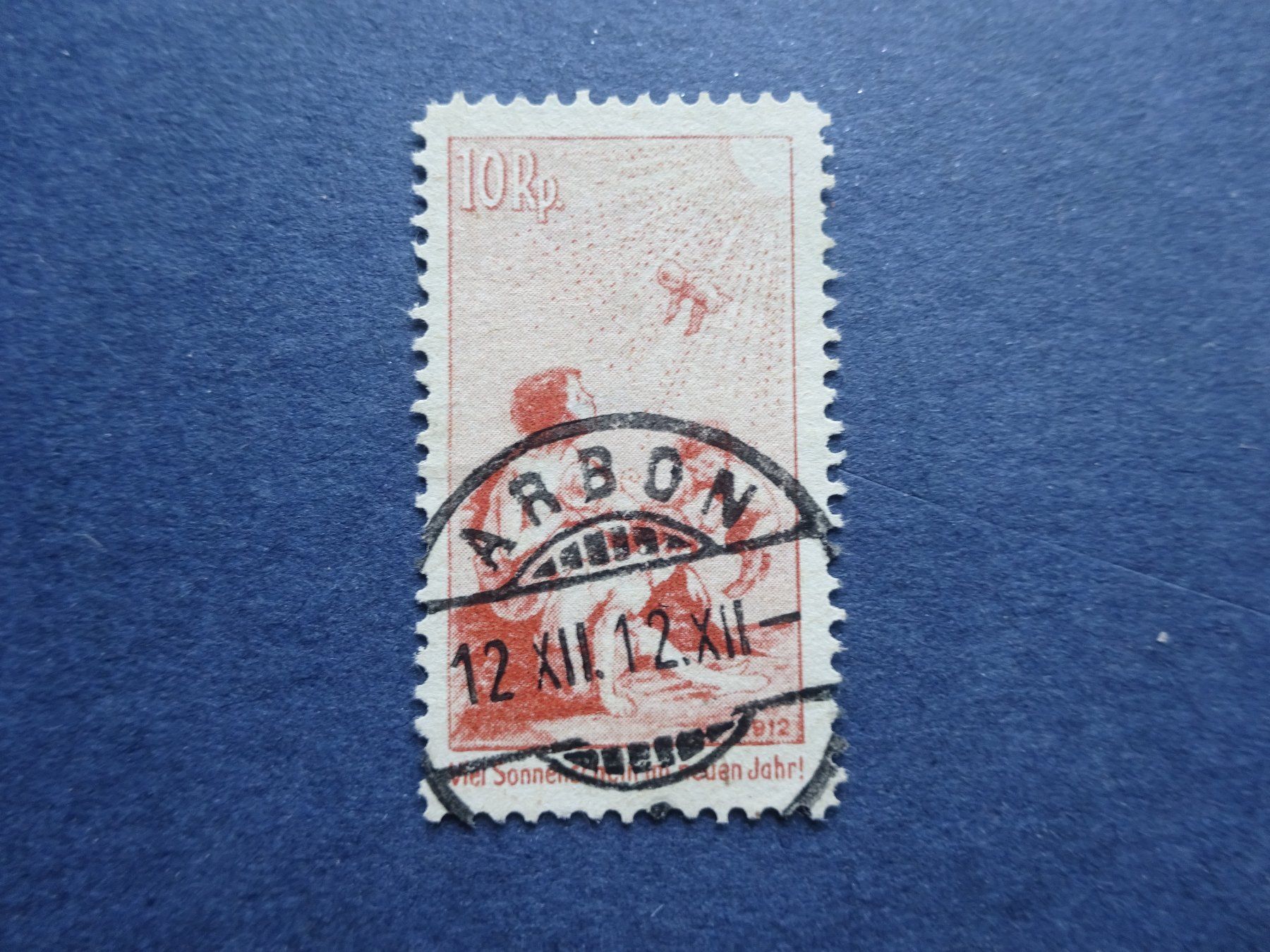 Tutti i francobolli: 1912 Pro Juventute deutsch ET-Voll - Attest – Usato da Appenzell-Steinegg venduto da adi1975 1