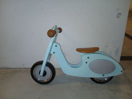 Laufrad Holz Retro Vespa Design hellblau in neuwertigem Zus