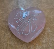 Herz Schutzengel Rosenquarz