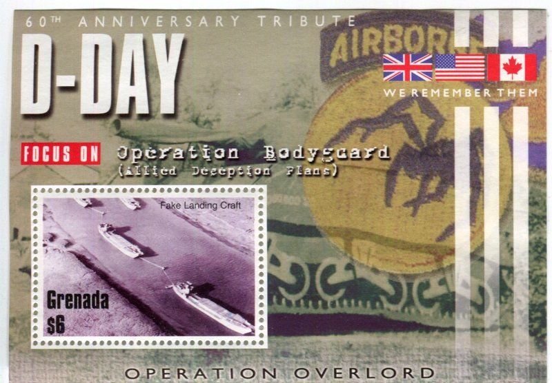 Tous les timbres: Block "D-Day". Grenada – Neuf avec emballage d'origine à Basel par Butsch5