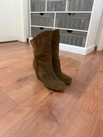 Bagatt Damen Stiefel Leder Wildleder Braun Gr 37-38
