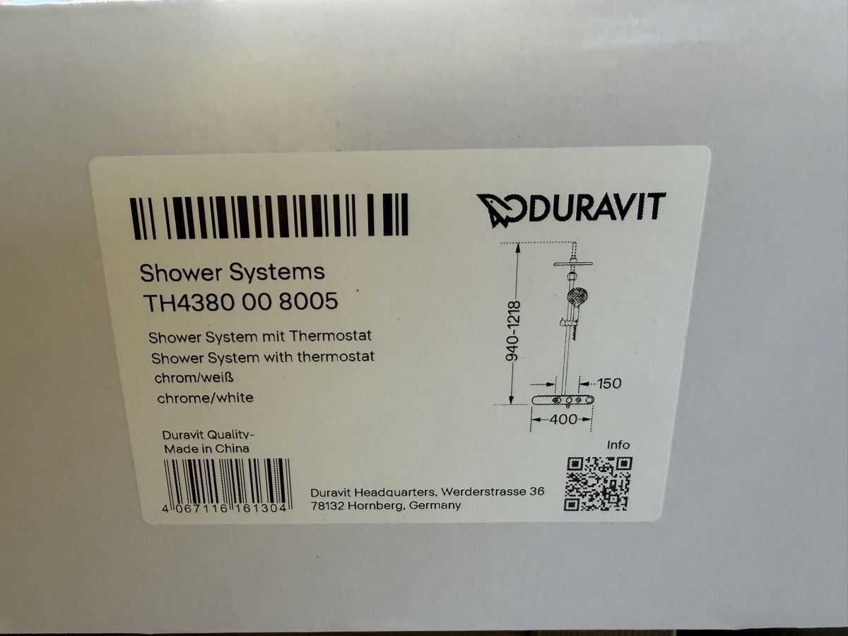 Duravit Docce: Kombi Duschanlage Duravit – Nuovo e nell'imballaggio originale da Rieden SG venduto da Seujbr 1