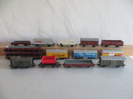 Märklin H0: Set mit 15 verschiedenen Güterwagen, WS, o. OVP