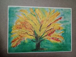 Ak Kunst Albert Steffen Herbstgold Baum