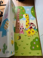 Tappeto gioco bambino/a imbottito e pieghevole double face
