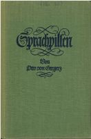Sprachpillen von Otto von Greyerz