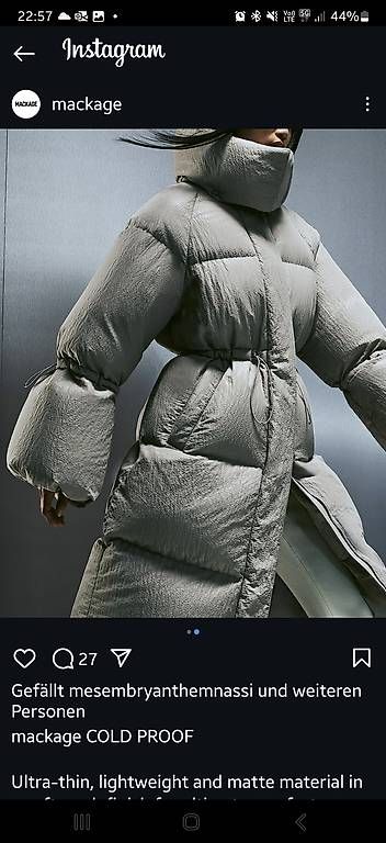Cappotti: Mackage Wintermantel Grösse S – Usato da Rapperswil SG venduto da Saruchi77 1