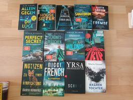 13x Krimis Krimi Thriller Psychothriller
