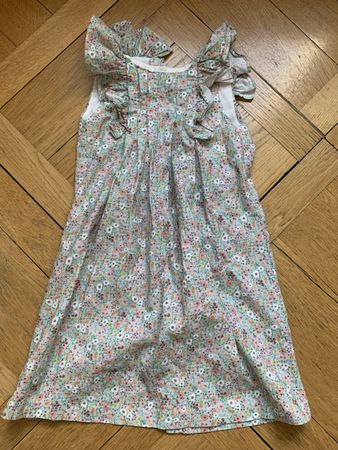 Sommerkleid Lola Palacios Gr. 8A Blumenmuster mint Ruffles 