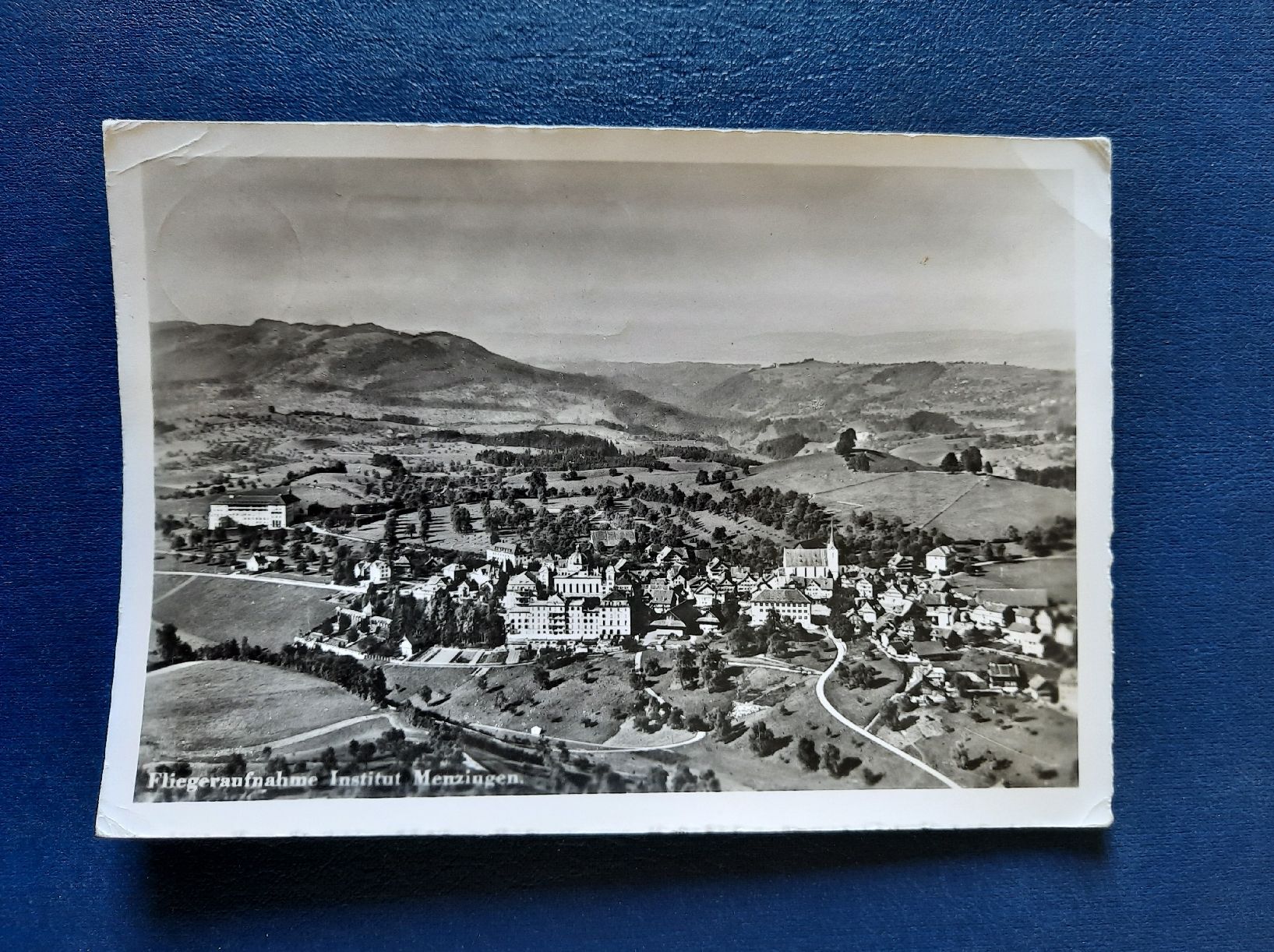 Cartoline postali: Ansichtskarte Menzingen, gest.1954 – Usato da Marly venduto da neu-adlerauge65
