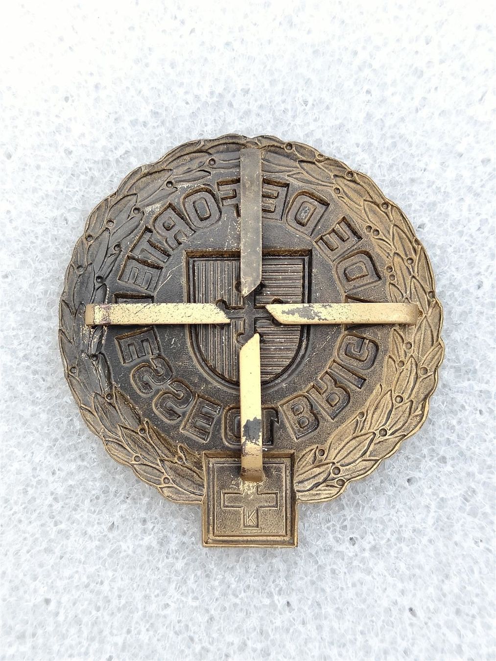 Placchette & Badge: Béretemblem Festungsbrigade 10 Goldkranz – Usato da Bauma venduto da SwissMilitaria 1