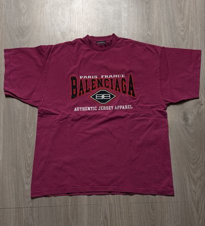 T-SHIRT BALENCIAGA BORDEAUX
