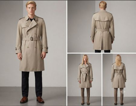 Burberry Trench-Coat Beige Taille XXL 
