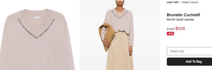 Brunello Cucinelli Maglioni & Felpe: Brunello Cucinelli Pullover / Pull XL – Usato da Collonges venduto da Auganien 1