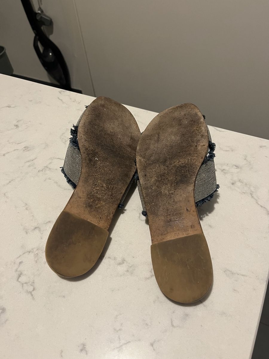 Stuart Weitzman Damenschuhe: Stuart Weitzman Summer Slides sandals – Gebraucht aus Mies von nic_yk5d 5