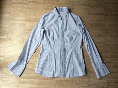 by Mi Damenhemd Gr. 34 blau-weiss gestreift