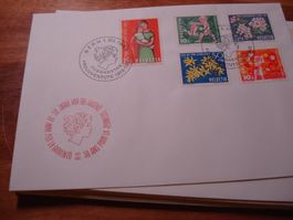 FDC Pro Juventute  1962, ungelaufen