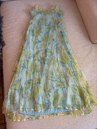 NILE FLORAL SILK DRESS