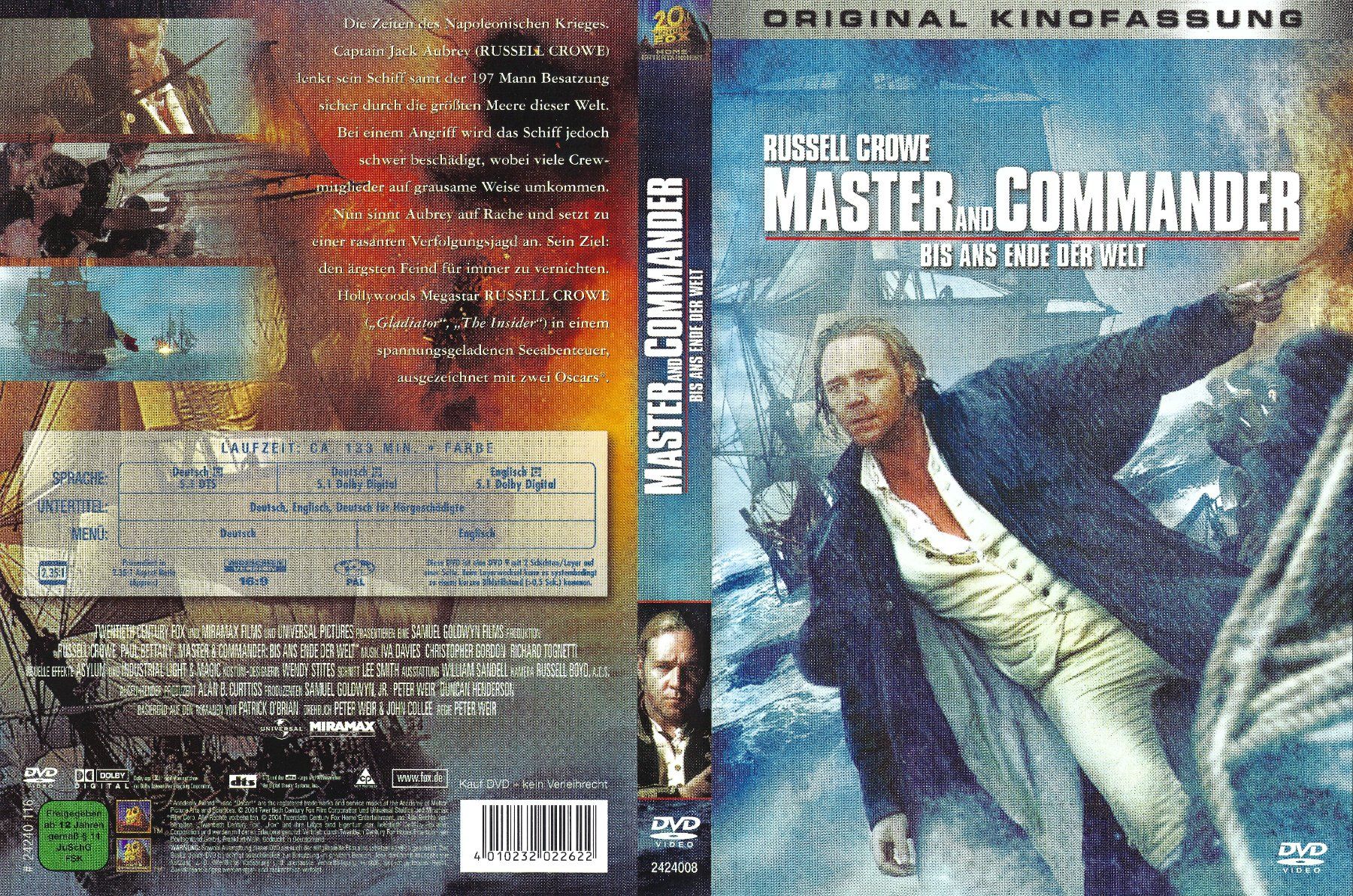 Alle DVDs: Master & Commander - Bis ans Ende der Welt – Gebraucht aus Zürich von Cineasten