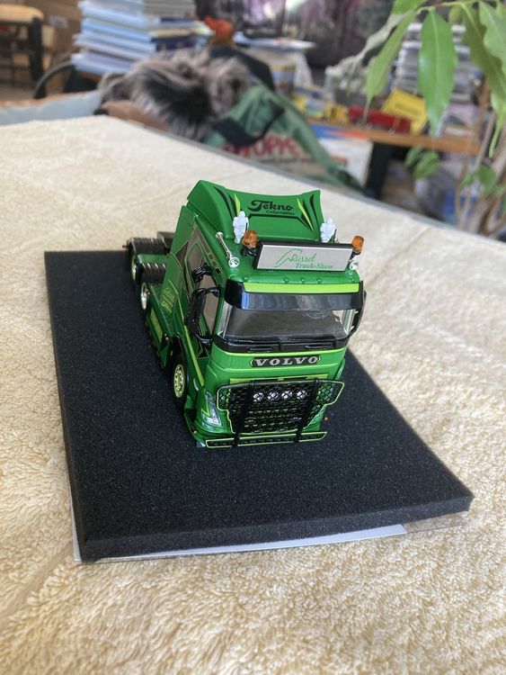 CAMION DE TRANSPORT A5 80 1:50 TEKNO VOLVO FH12 FH 12 HOEVEN AVEC REMORQUE MIB