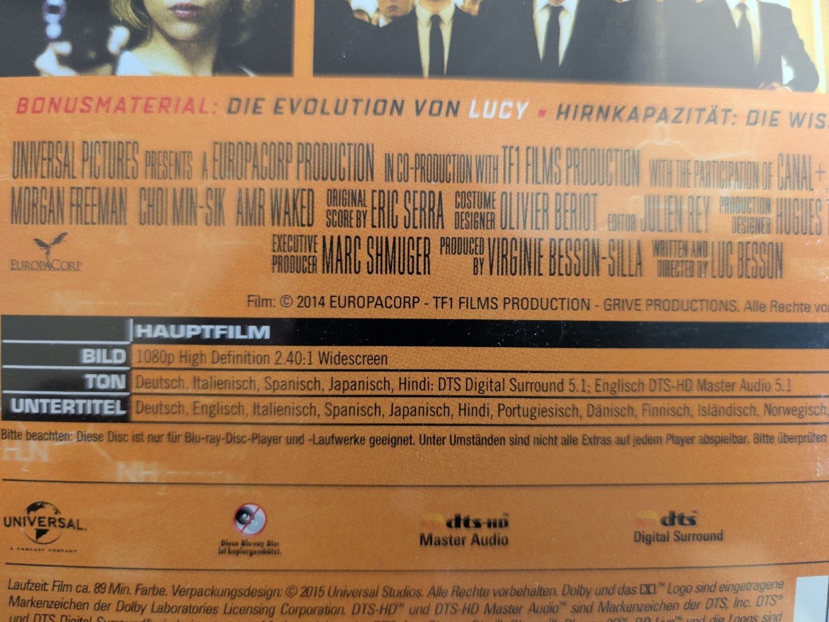 Alle DVDs: Lucy von Luc Besson Blu-ray – Gebraucht aus Chur von FreakofRarity 3