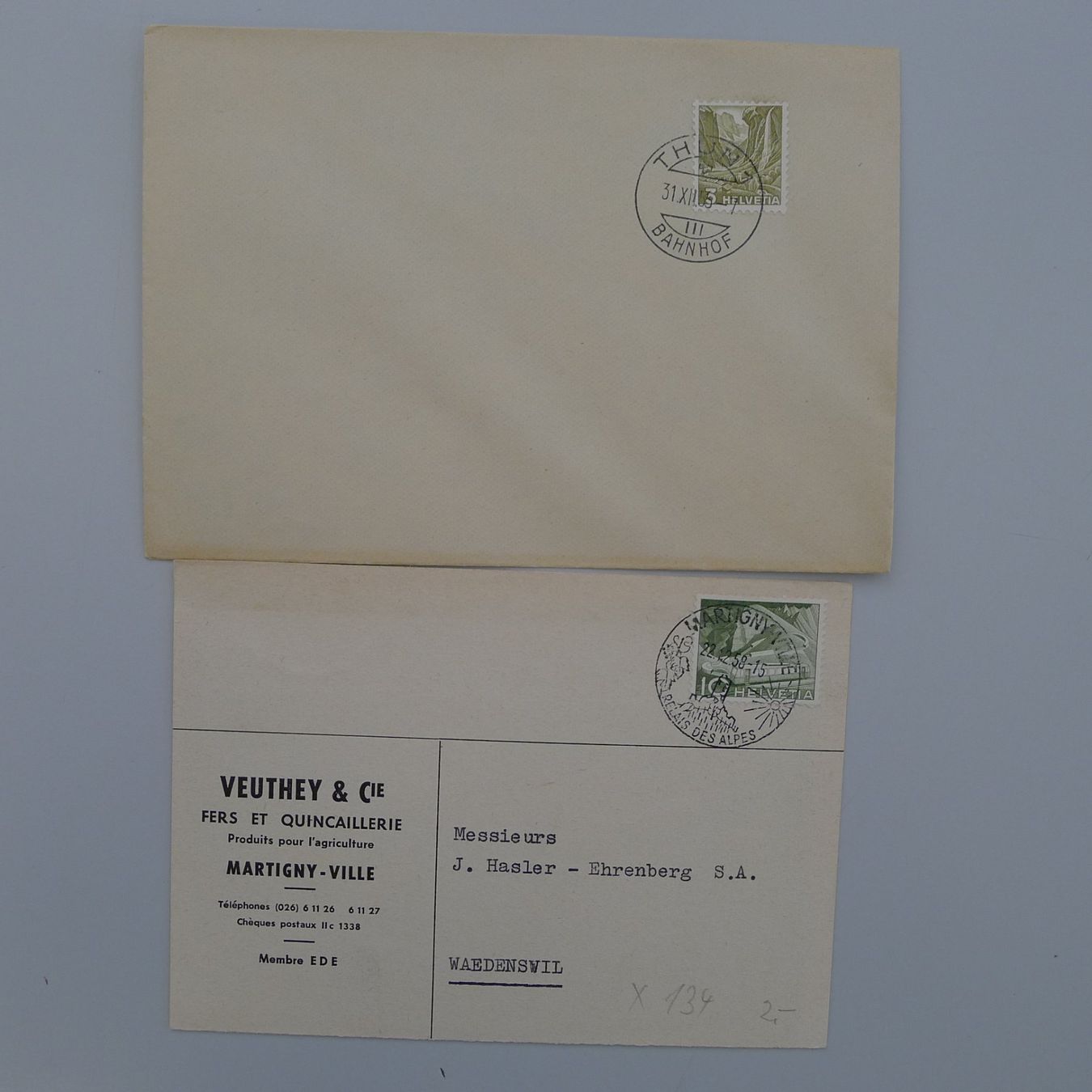 Tous les timbres: 1913-1958, 20 saubere Briefe mit schönen Stempeln, günstig ! – D'occasion à Sursee par Luzernerraute 6