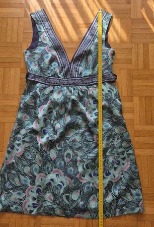 H&M Sommerkleid Pfauenfederdruck Grösse 36