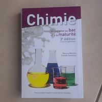 Livre Chimie préparation bac maturité 3e édition état neuf