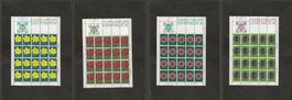 Bogen Serie Blumen 1972 Liechtenstein gestempelt