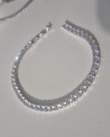 Bracciale da donna con zirconi cubici color argento