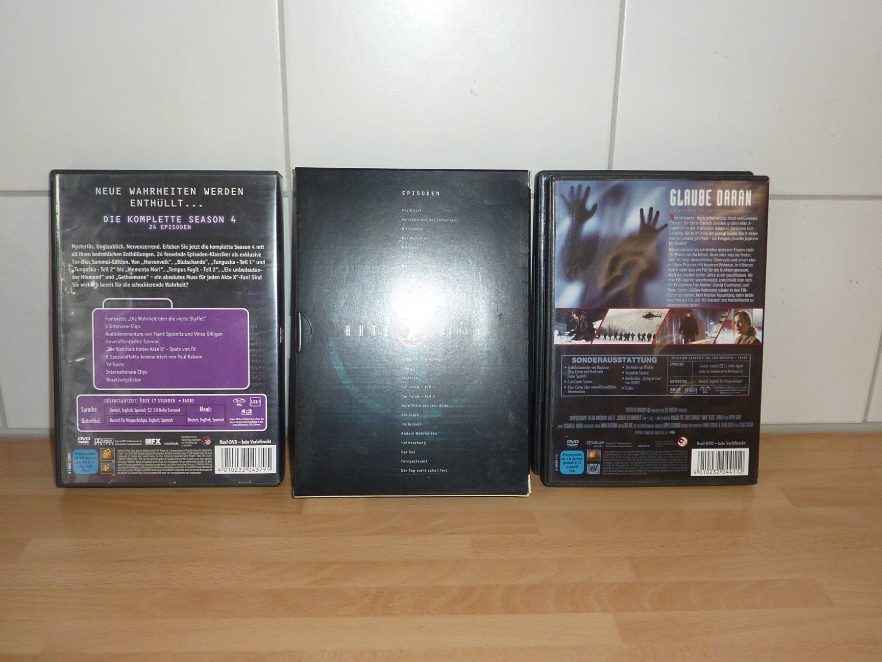 Tous les DVDs: Akte X - Serie 1 - 4 – D'occasion à Niederscherli par Zahnd1 1