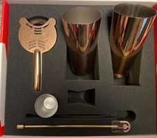 ALESSI SHAKER stainless steel Cooper mit Zubehör