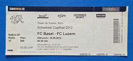 Ticket Cupfinal 2012, FC Basel - FC Luzern