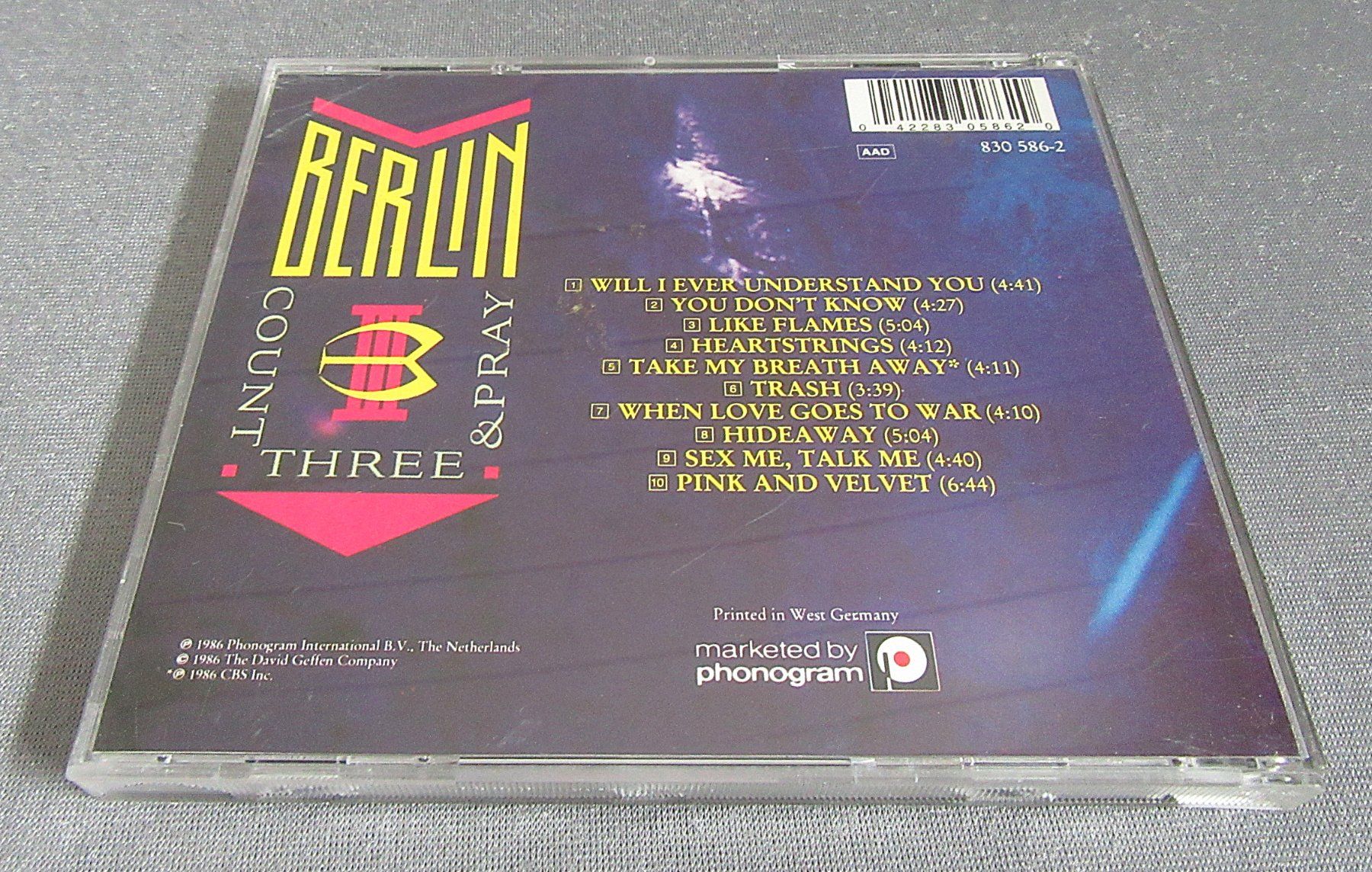 CD: CD - Berlin - Count Three & Pray – Usato da Auenstein venduto da Padabimbim 1