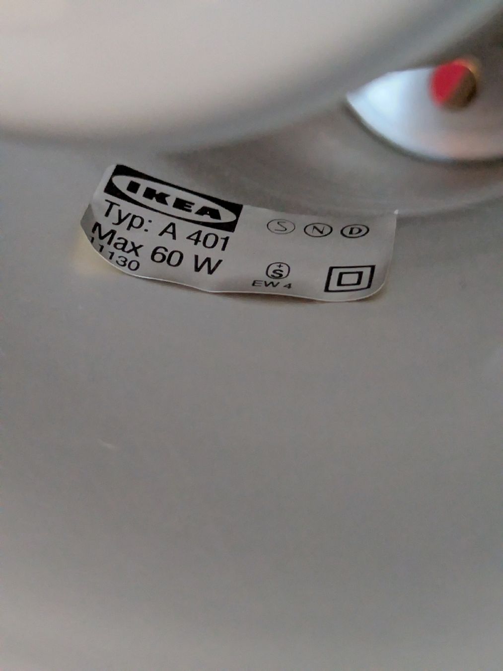 Ikea Lampade: Lampe d'architecte IKEA blanche - vintage Model A401 – Usato da Echallens venduto da VintageMann 1
