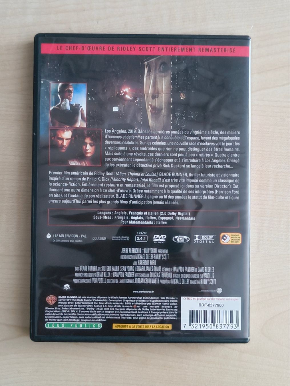 Tous les DVDs: Blade Runner - Ridley Scott - DVD – D'occasion à Sion par dor_8hwv 1