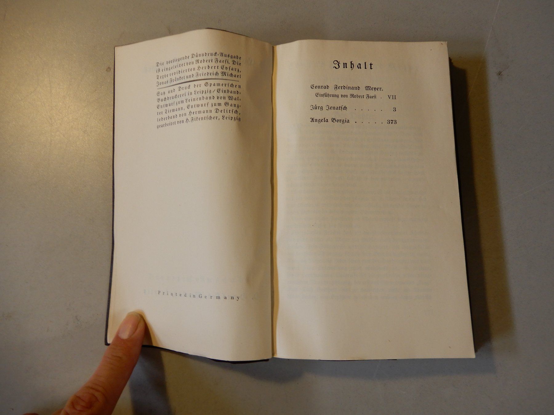 Livres: Conrad Ferdinand Meyer Werke Erster Band 1924 – D'occasion à Erstfeld par Mario_boe0 2