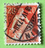 Helvetia mit Schwert  mit Stempel   