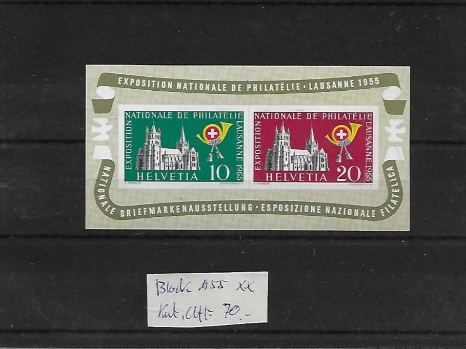 Tous les timbres: Block 1955 ** Kat: CHF 70.- – Neuf (Voir description) à Basel par Ilp
