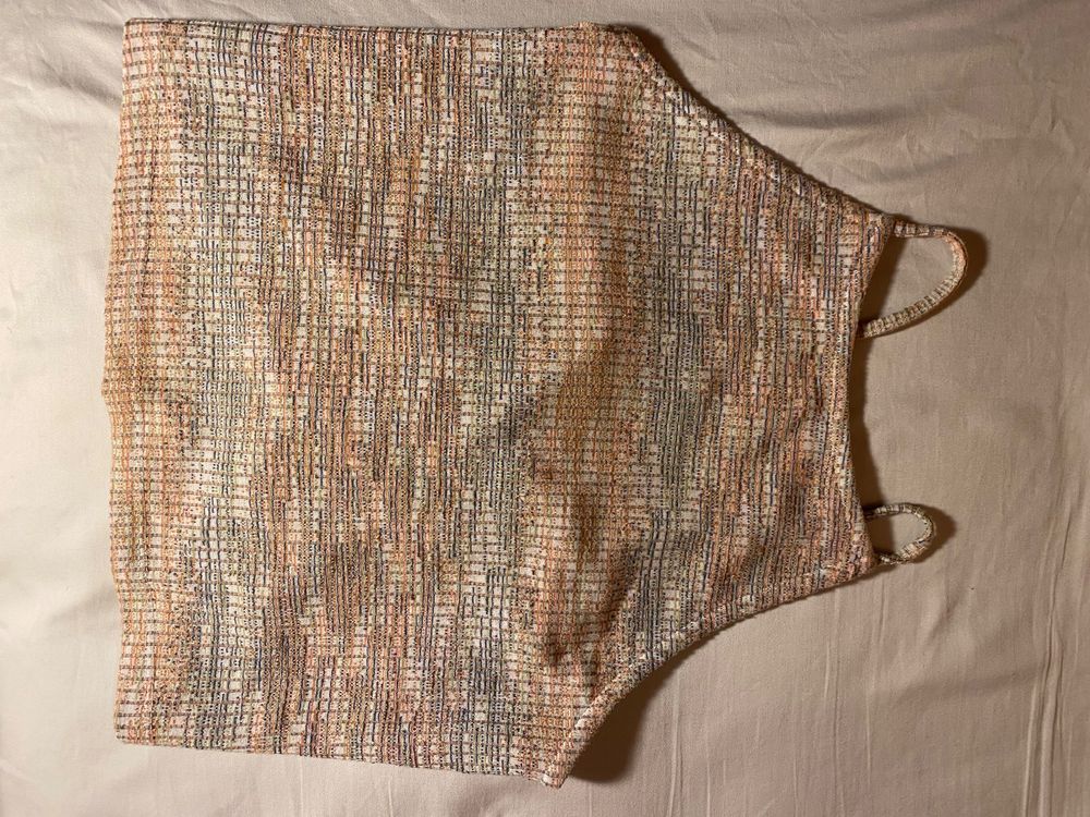 Damen Pailletten Top Rückenfrei - Retro Style Mit V-Ausschnitt