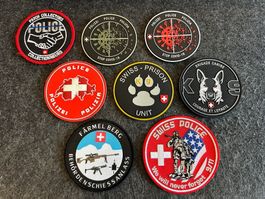 Konvolut Diverse Patches Polizei Schweiz