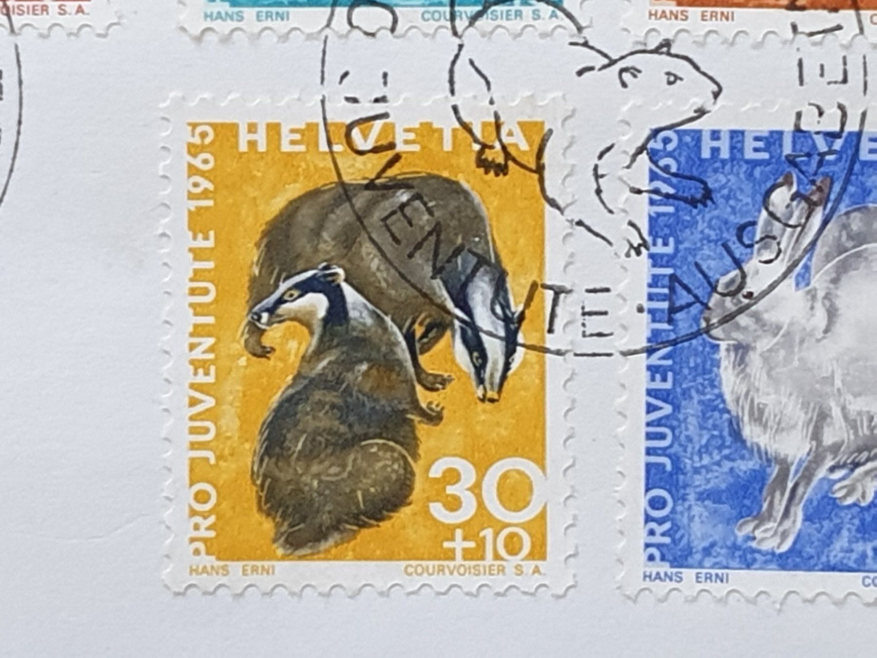 Tutti i francobolli: (12)   Pro Juventute 1965 mit ET Stempel – Usato da Schwarzhäusern venduto da Inot3 6