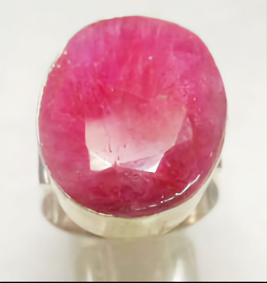 Anelli: Ring mit grossem pinkfarbenem Rubin – Nuovo (secondo la descrizione) da Zürich venduto da Bieter04 4
