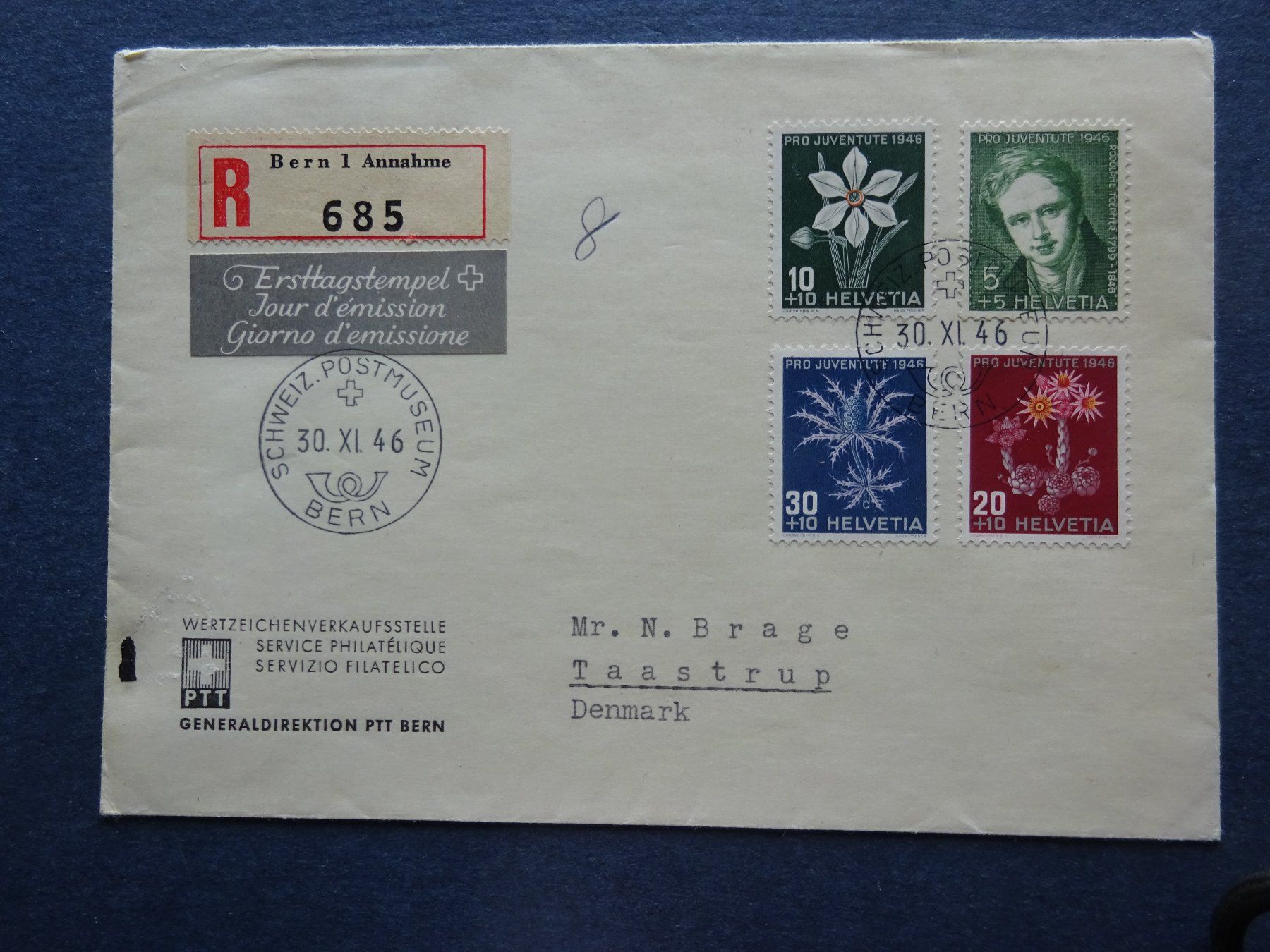 Tutti i francobolli: 1946 Pro Juventute FDC – Usato da Appenzell-Steinegg venduto da adi1975 4
